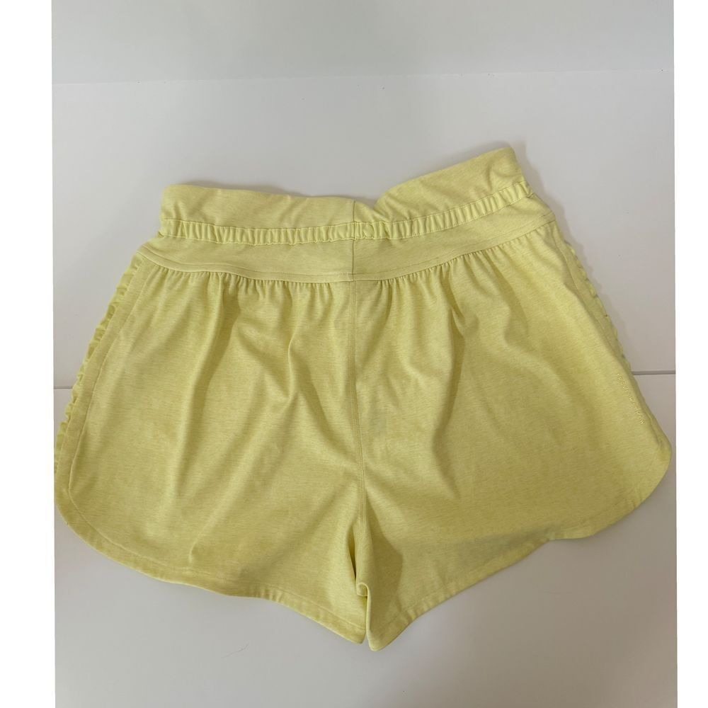 Travis Mathew's Yellow High-Waisted Athletic Shorts with Drawstring & Pockets - Picture 9 of 10